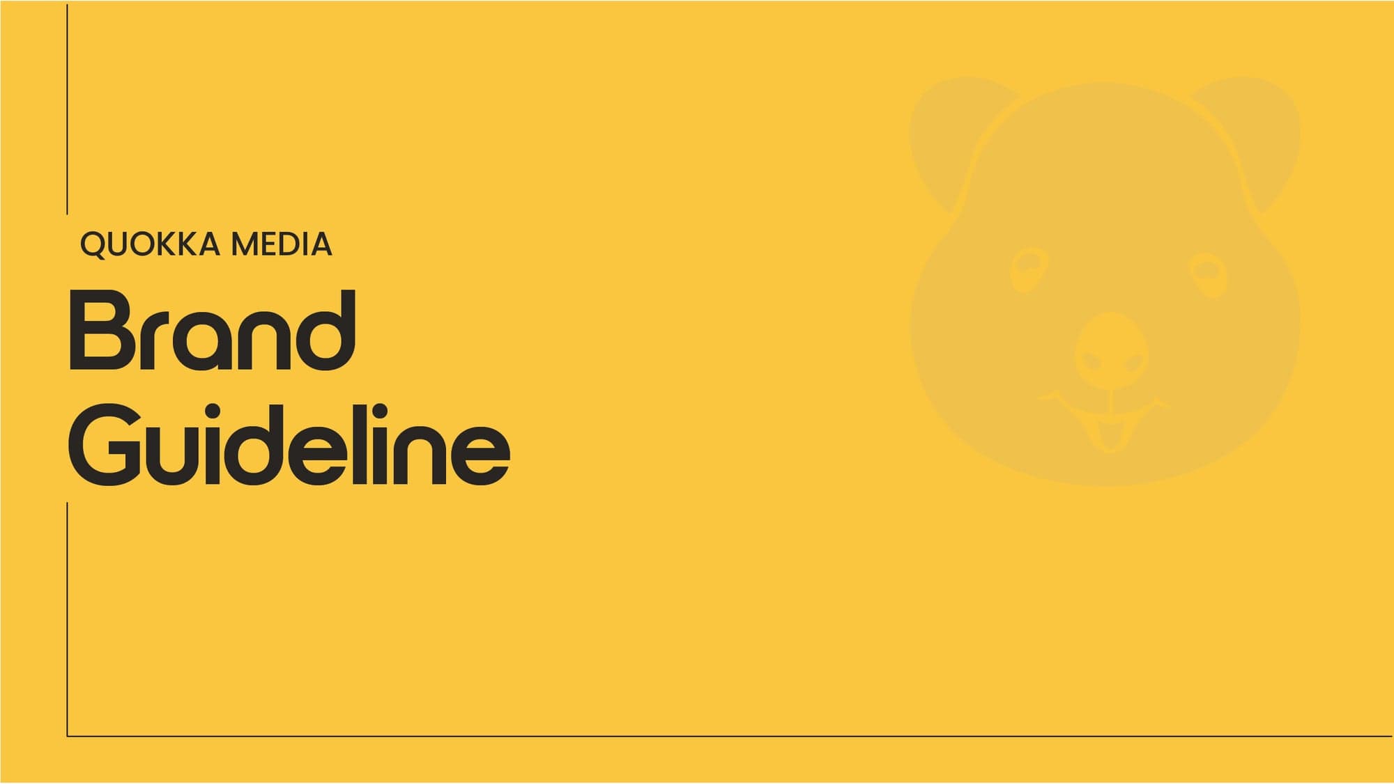 Quokka Media Brand Identity cover